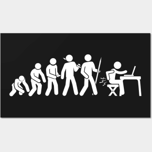 Computer Coder Evolution Posters and Art